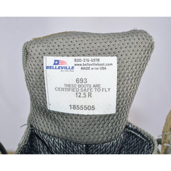 Belleville Airman Flight Certified Gore-Tex Lace Up Vibram Boots Green 12.5  R - Picture 7 of 10